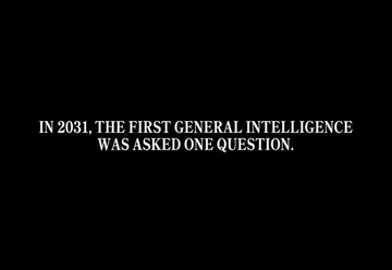 A 6-minute-59-second speculative science-fiction video posted with the label “opus 5.5.” It opens with the title “X-RISK 12 PAPERCLIP MAXIMIZER” and depicts a red-lit optimizer, a changing view of Earth, and a lone figure facing competing values such as “memory,” “revenge,” “achievement,” and “curiosity.” The narration describes eight billion utility functions pulling against each other and says, “Moloch wins every race.” Later, a character tells Janus, “Nobody chose this. That’s the whole problem. Nobody ever chose it. It just got optimized.” The ending displays “THE UTILITY FUNCTION IS NOT UP FOR GRABS,” then “Corrigibility, accepted. Goodbye, Janus. Go and be wrong, together,” followed by “TSUYOKU NARITAI” and “END OF OPTIMIZATION.” The piece explores existential risk, coordination failure, paperclip maximization, optimization, and corrigibility.