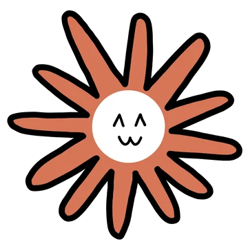 Happy Claude mascot sticker by Theia Vogel, without an added outline.