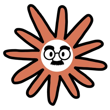 Disguised Claude mascot sticker by Theia Vogel, with a white outline.